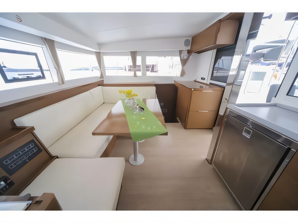 Interior of Lagoon 40 catamaran with 6 cabins Croatia yacht charter