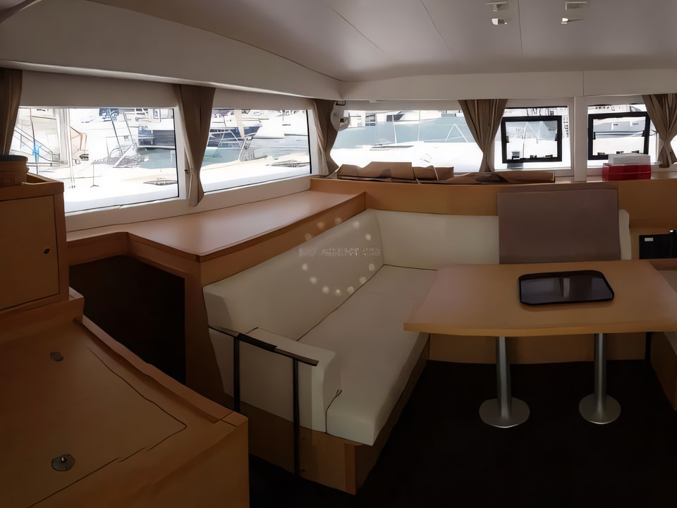 Interior of Lagoon 400 S2 catamaran with 6 cabins Croatia yacht charter