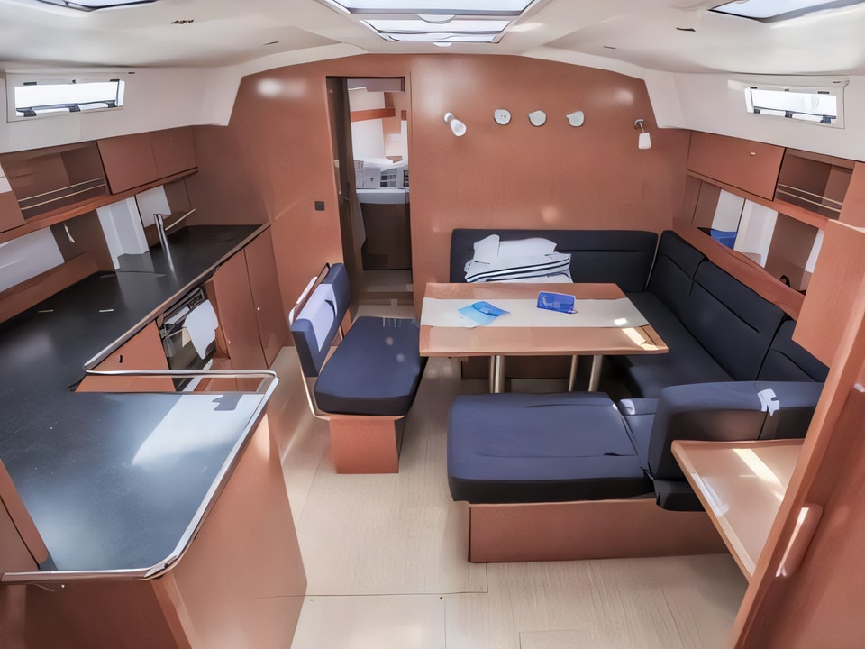Interior of Bavaria 45 Cruiser sail boat with 4 cabins Croatia yacht charter