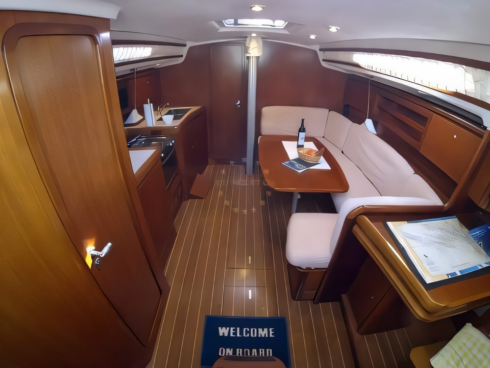 Interior of Grand Soleil 37 R sail boat with 3 cabins Croatia yacht charter