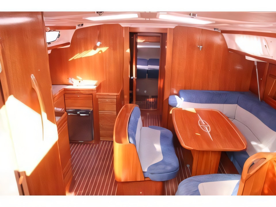 Interior of Bavaria 46 C sail boat with 4 cabins Croatia yacht charter