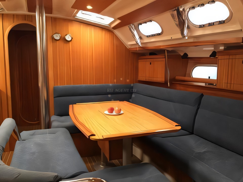 Interior of Gib Sea 43 sail boat with 4 cabins Croatia yacht charter