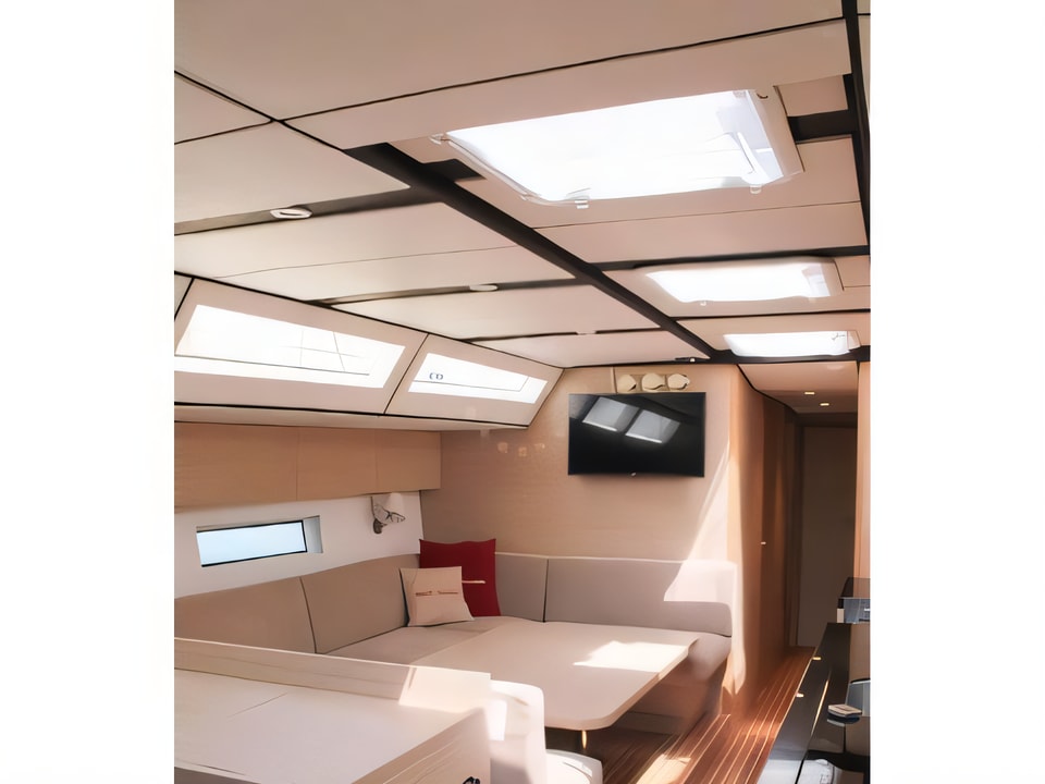 Interior of D&D Kufner 54.2 sail boat with 5 cabins Croatia yacht charter