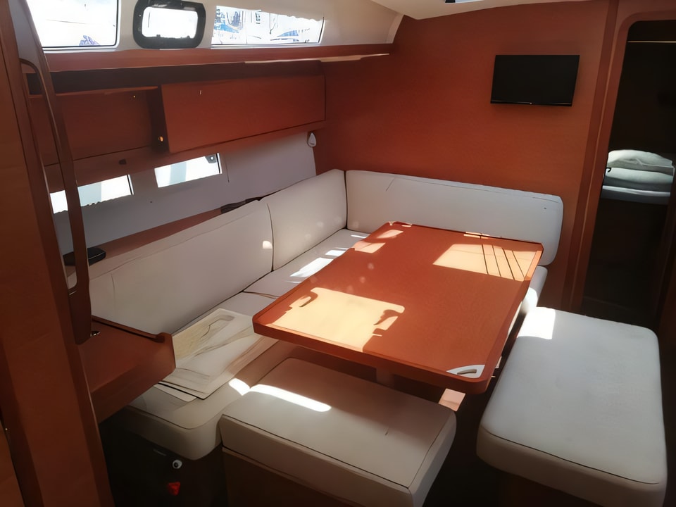 Interior of Dufour 460 Grand Large sail boat with 4 cabins Croatia yacht charter