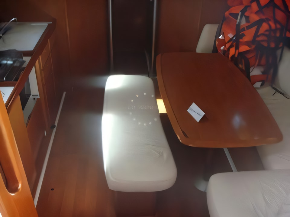 Interior of Cyclades 43.4 sail boat with 4 cabins Croatia yacht charter