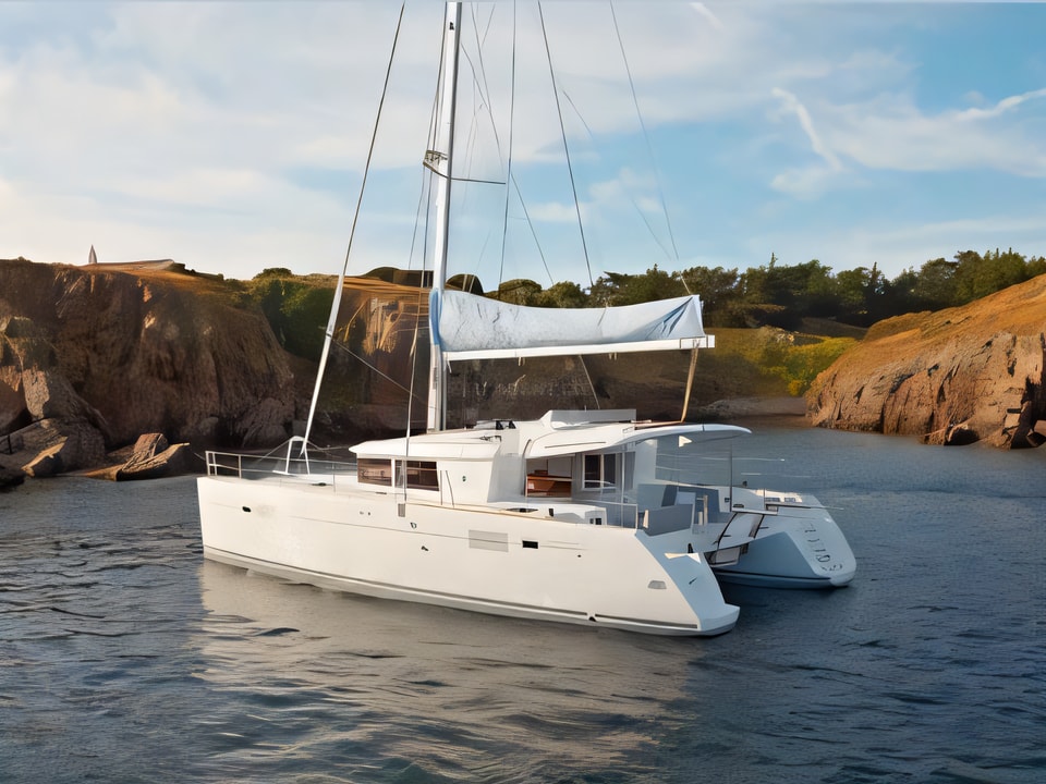 Lagoon 450 Flybridge catamaran for charter in Croatia