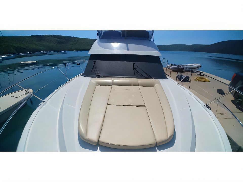 Interior of Beneteau Antares 36 Fly motor boat with 2 cabins Croatia yacht charter