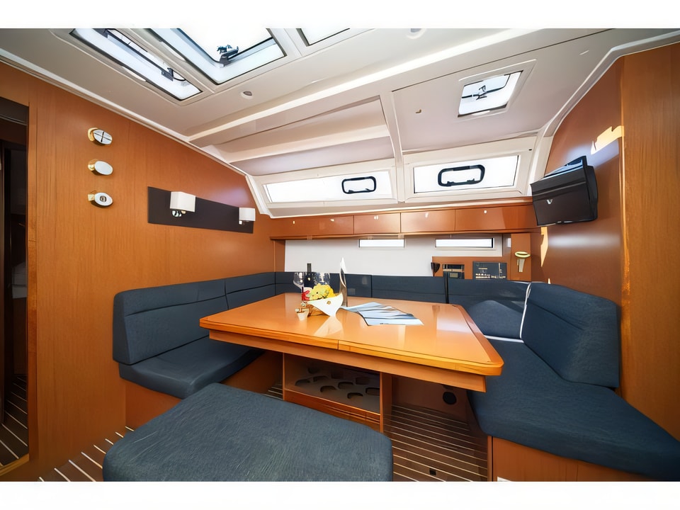 Interior of Bavaria 46 CN sail boat with 4 cabins Croatia yacht charter