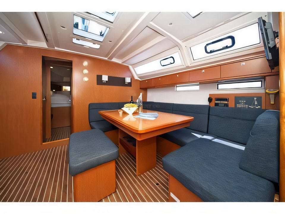 Interior of Bavaria 46 CN sail boat with 4 cabins Croatia yacht charter