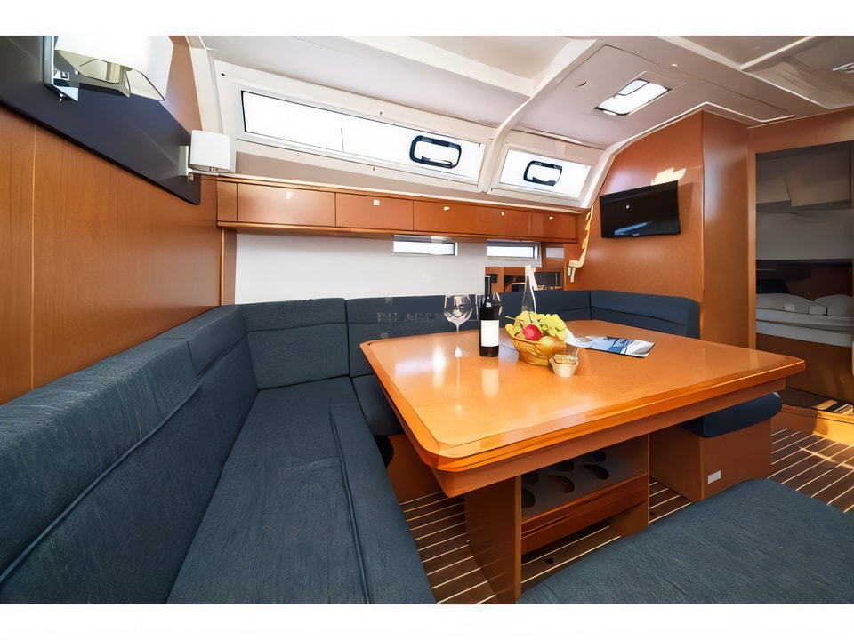 Interior of Bavaria 46 CN sail boat with 4 cabins Croatia yacht charter