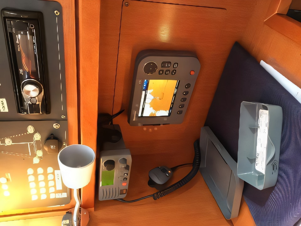 Interior of Bavaria Cruiser 32 sail boat with 2 cabins Croatia yacht charter