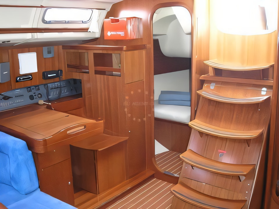 Interior of Dufour 455 / 3cab. / RM sail boat with 3 cabins Croatia yacht charter