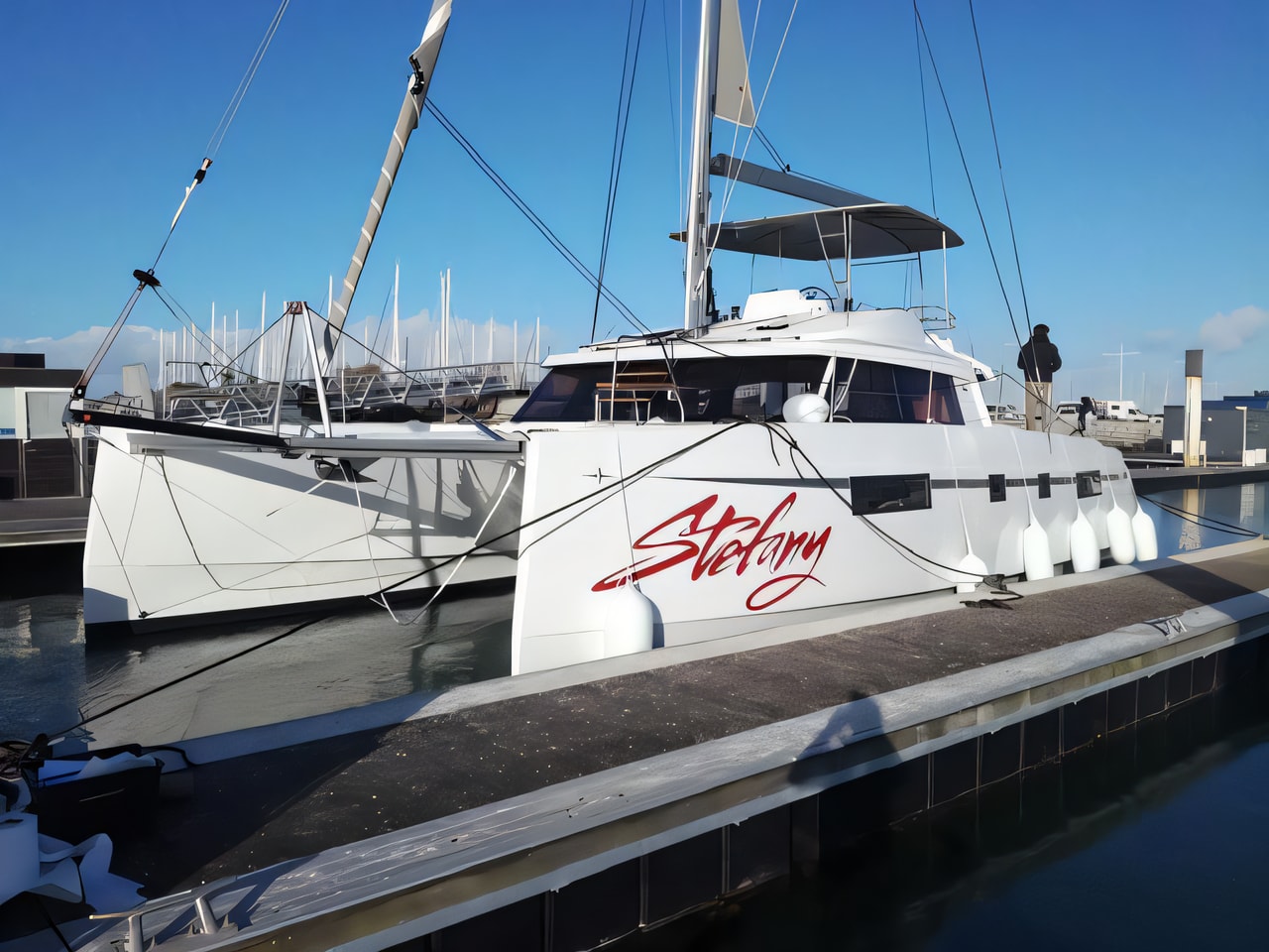 Nautitech 46 Fly catamaran for charter from Punat, Krk / Marina Punat Istria / Kvarner sailing area Croatia