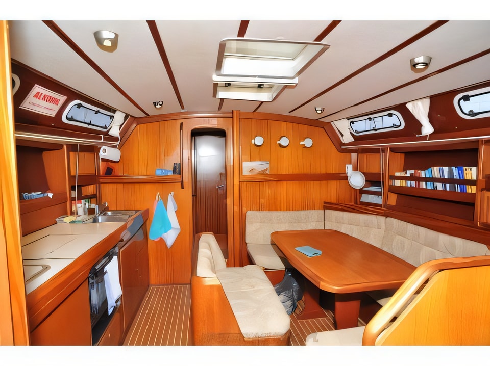 Interior of Bavaria 42 sail boat with 4 cabins Croatia yacht charter