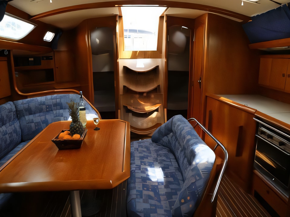 Interior of Sun Odyssey 45.2 sail boat with 4 cabins Croatia yacht charter