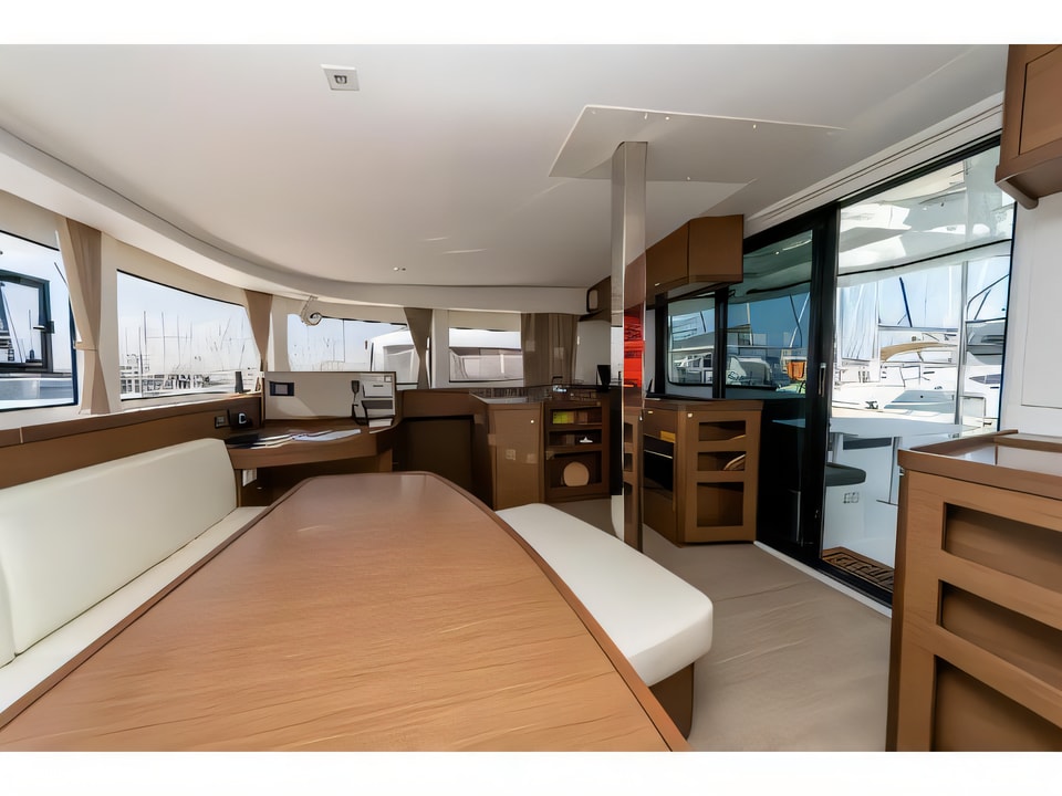 Interior of Lagoon 42 catamaran with 6 cabins Croatia yacht charter