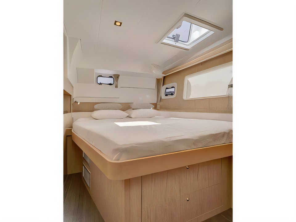 Interior of Lagoon 400 catamaran with 6 cabins Croatia yacht charter