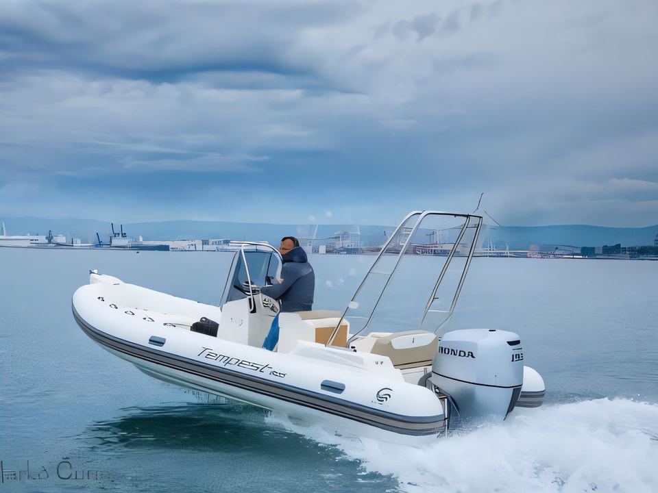 Layout of TEMPEST 600 + Honda 135 motor boat with 0 cabins Croatia yacht charter