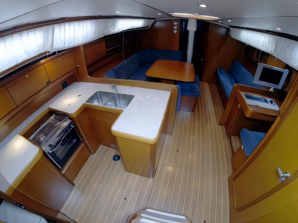 Interior of Grand Soleil 50 sail boat with 4 cabins Croatia yacht charter