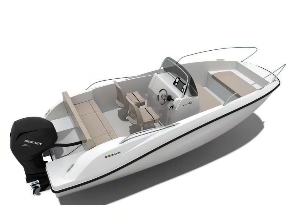 Quicksilver activ 605 sundeck yacht layout 1 cabins Croatia charter