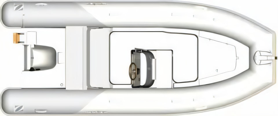 Interior of Zodiac Medline 540 motor boat with 0 cabins Croatia yacht charter