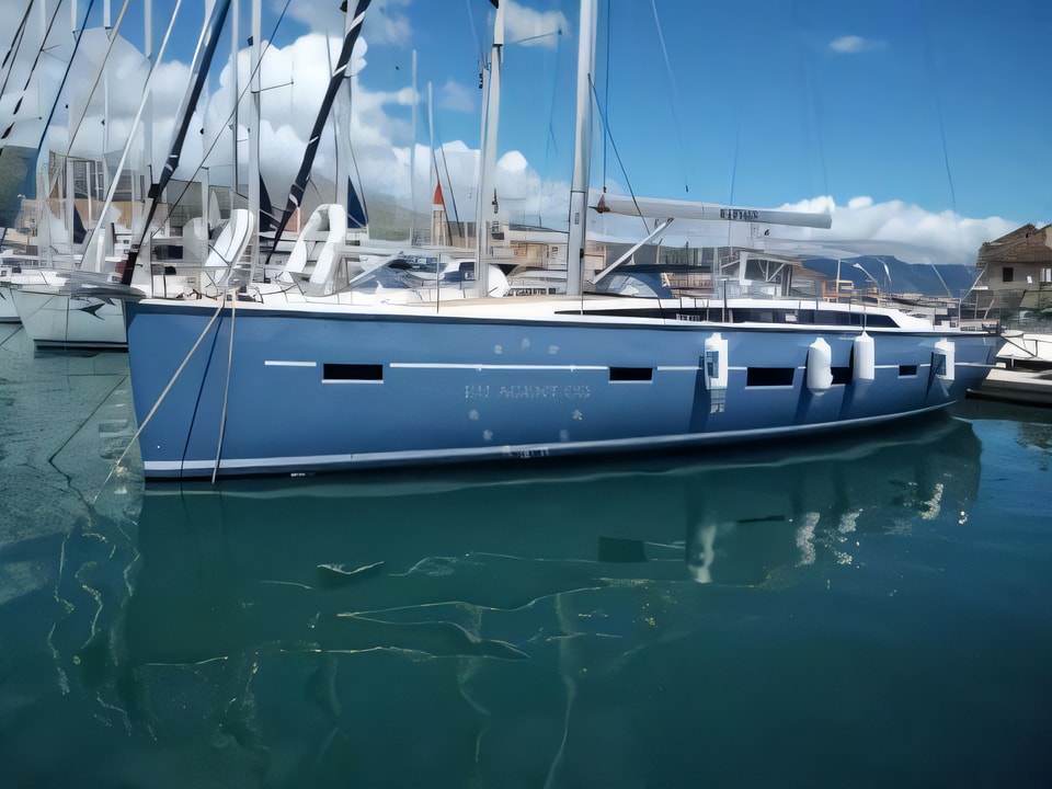Exterior overview of D&D Kufner 50 sail boat for charter from Trogir ACI Marina in the Split sailing area Croatia