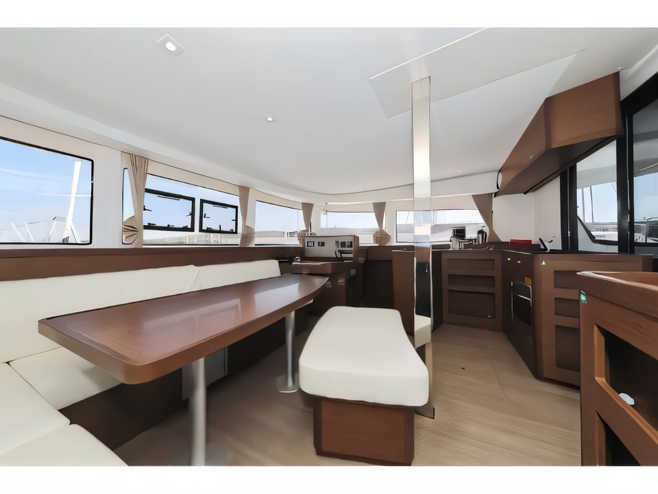 Interior of Lagoon 42 catamaran with 6 cabins Croatia yacht charter