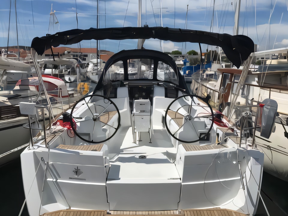 Sun Odyssey 389 sailing yacht for charter from Vodice / ACI Marina Vodice Sibenik sailing area Croatia