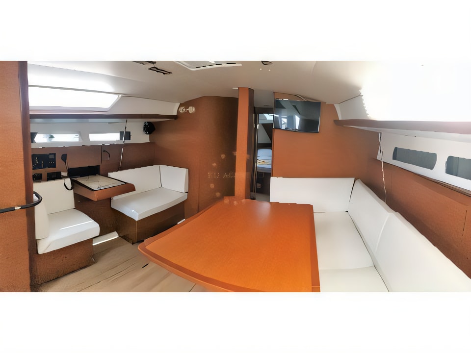 Interior of Sun Odyssey 449 sail boat with 4 cabins Croatia yacht charter