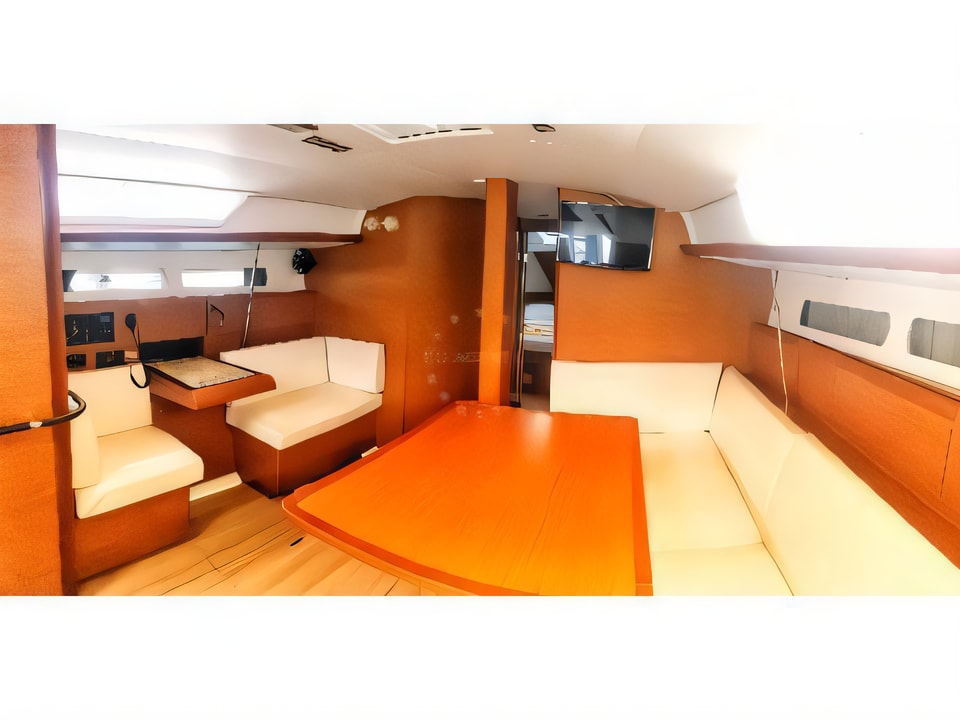 Interior of Sun Odyssey 449 sail boat with 4 cabins Croatia yacht charter