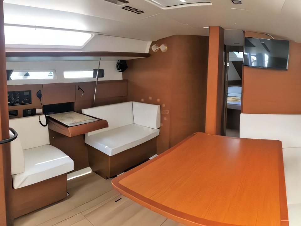 Interior of Sun Odyssey 449 sail boat with 4 cabins Croatia yacht charter