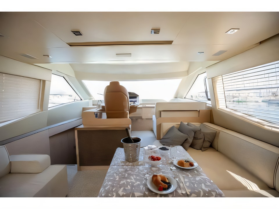 Interior of Monte Carlo 6 motoryacht with 3 cabins Croatia yacht charter