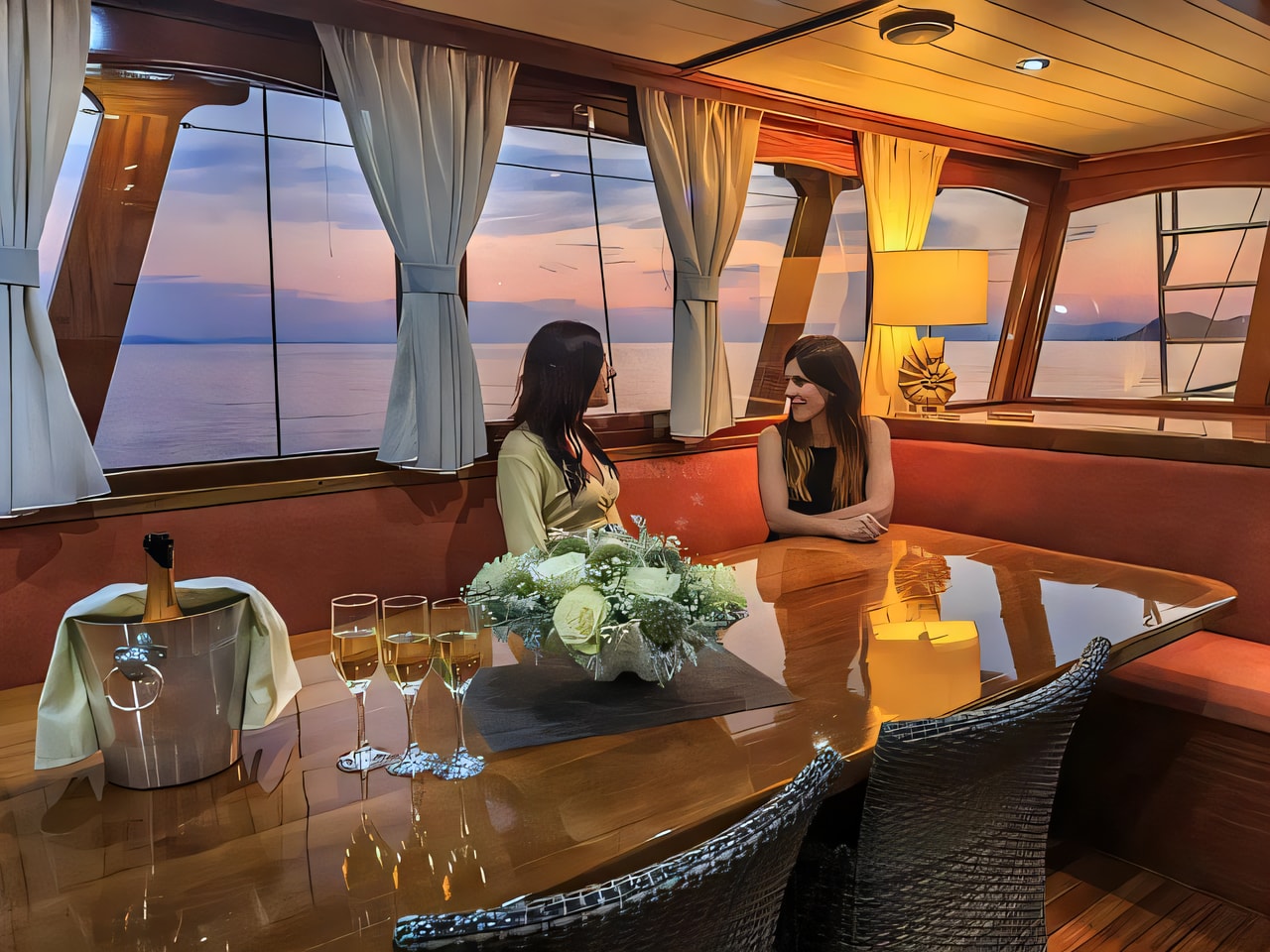 Layout of Gulet Altair gulet or cruiser with 6 cabins Croatia yacht charter