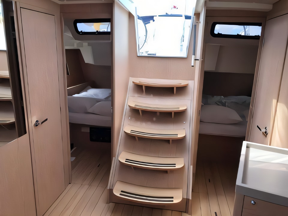 Interior of Oceanis 46.1 sail boat with 5 cabins Croatia yacht charter