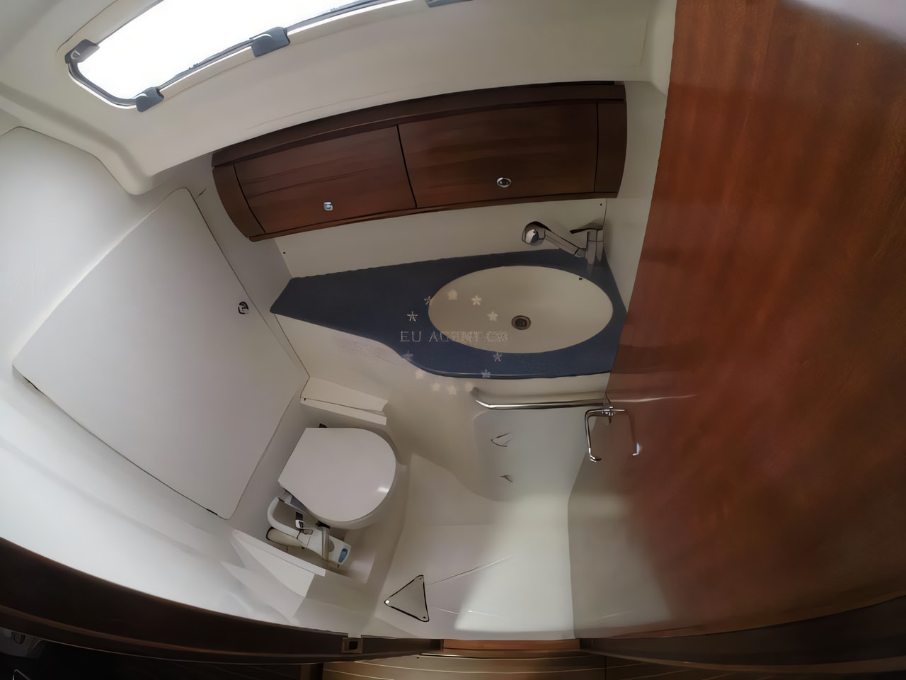 Layout of Bavaria 44 sail boat with 4 cabins Croatia yacht charter