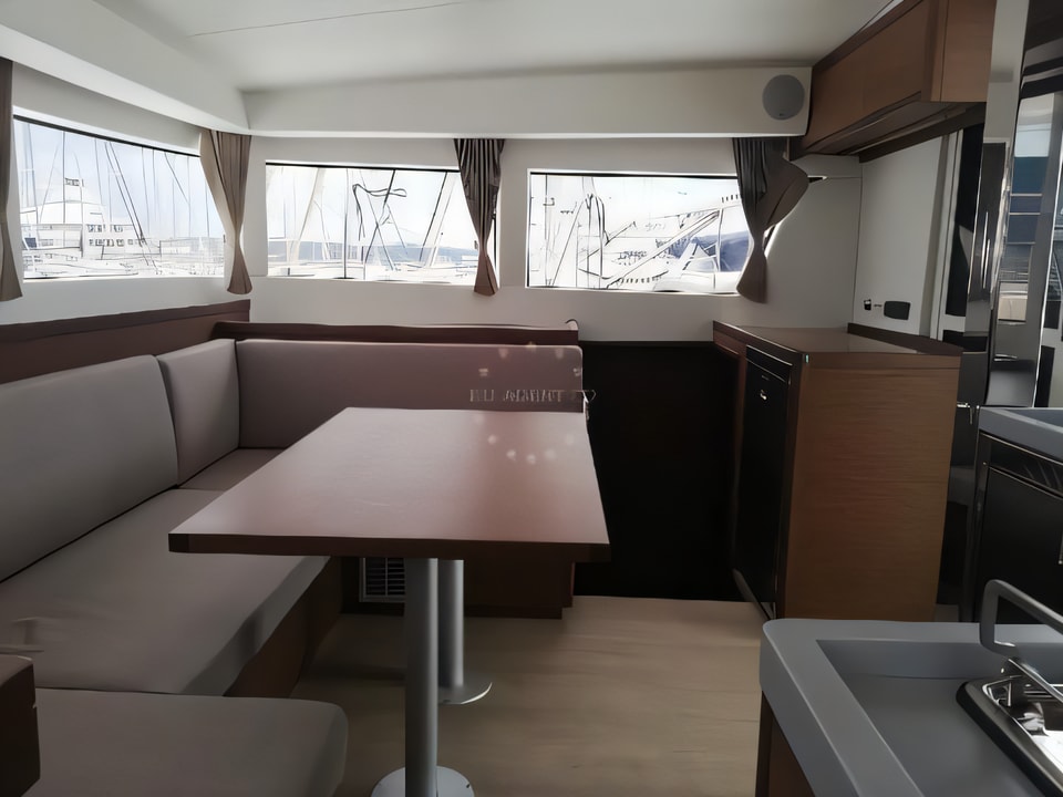 Interior of Lagoon 40 catamaran with 6 cabins Croatia yacht charter
