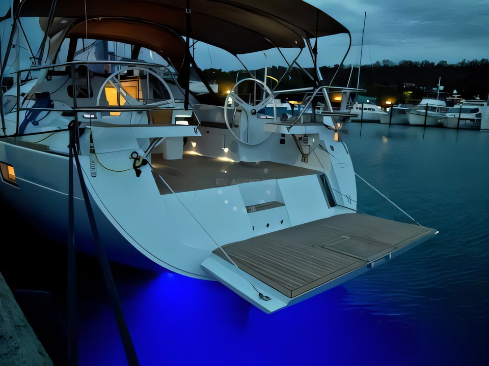 Exterior overview of Elan 45 Impression sail boat for charter from Baska Voda in the Split sailing area Croatia