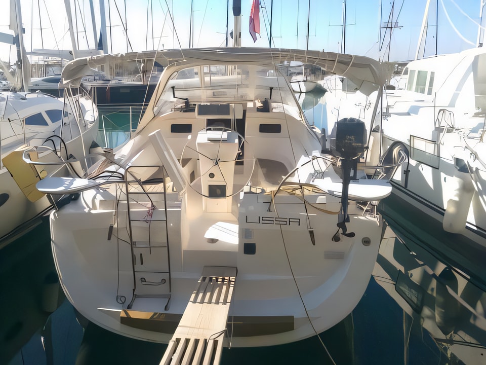 Elan 384 Impression sailing yacht for charter from Baska Voda Split sailing area Croatia