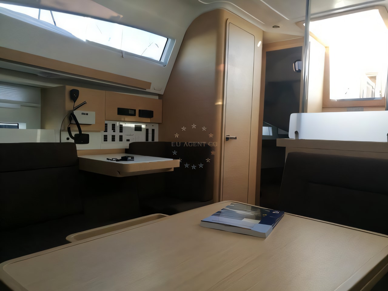 Layout of Elan 45 Impression sail boat with 4 cabins Croatia yacht charter