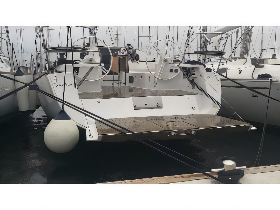 Exterior overview of Elan 40 Impression sail boat for charter from Biograd Kornati in the Zadar sailing area Croatia