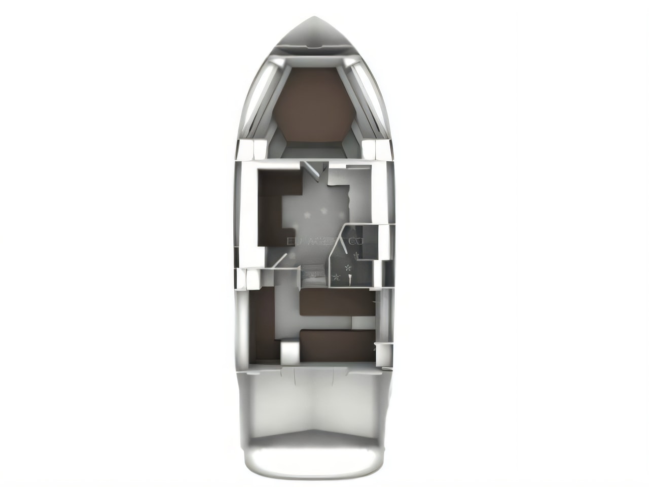 Interior of Bavaria S40 Coupe motor boat with 2 cabins Croatia yacht charter