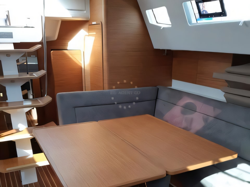 Interior of Elan Impression 50 sail boat with 6 cabins Croatia yacht charter