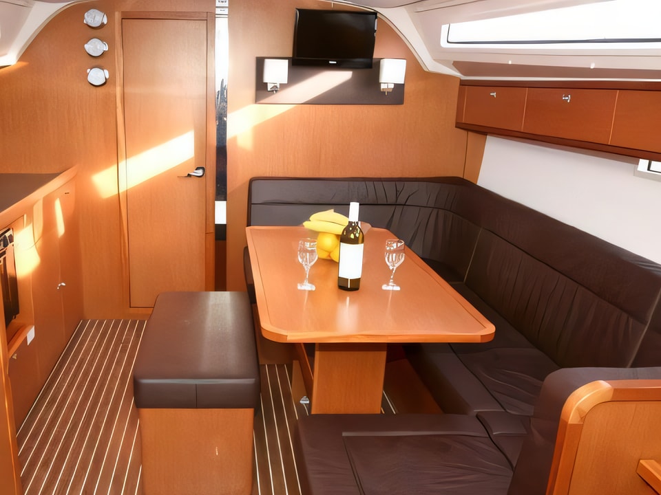 Interior of Bavaria Cruiser 41 sail boat with 3 cabins Croatia yacht charter