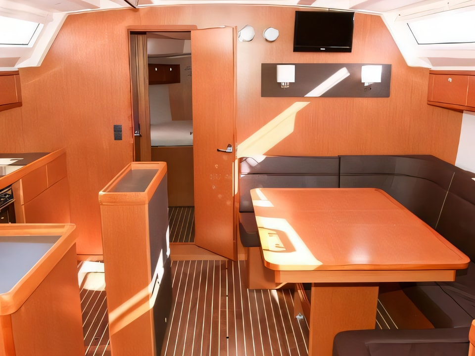 Interior of Bavaria Cruiser 46 sail boat with 4 cabins Croatia yacht charter