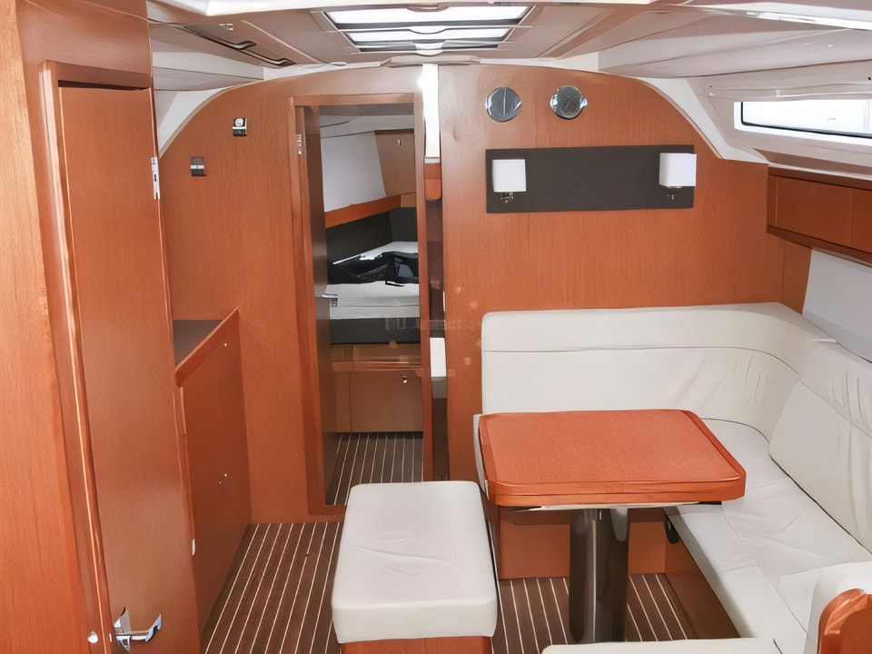 Interior of Bavaria Cruiser 41 sail boat with 3 cabins Croatia yacht charter