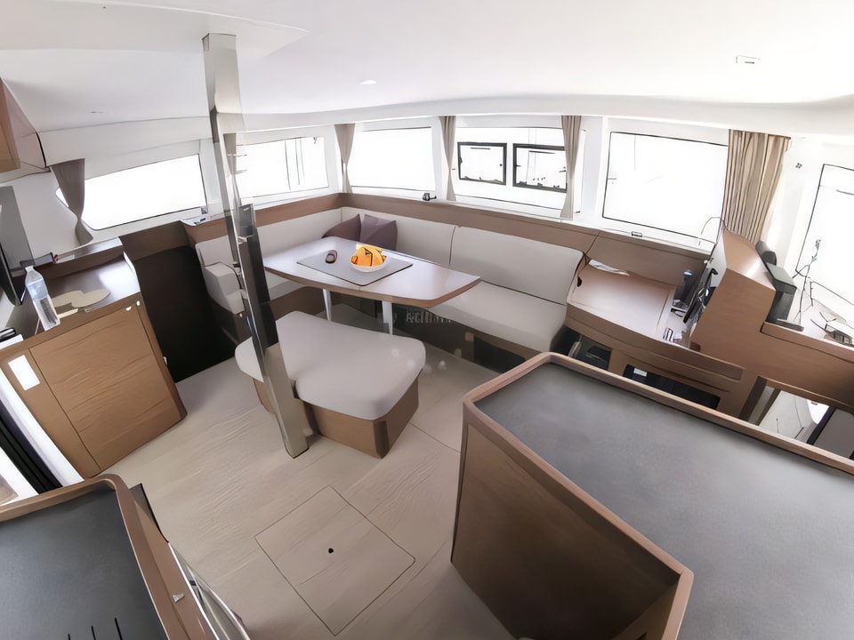 Interior of Lagoon 42 - 3 cab catamaran with 3 cabins Croatia yacht charter