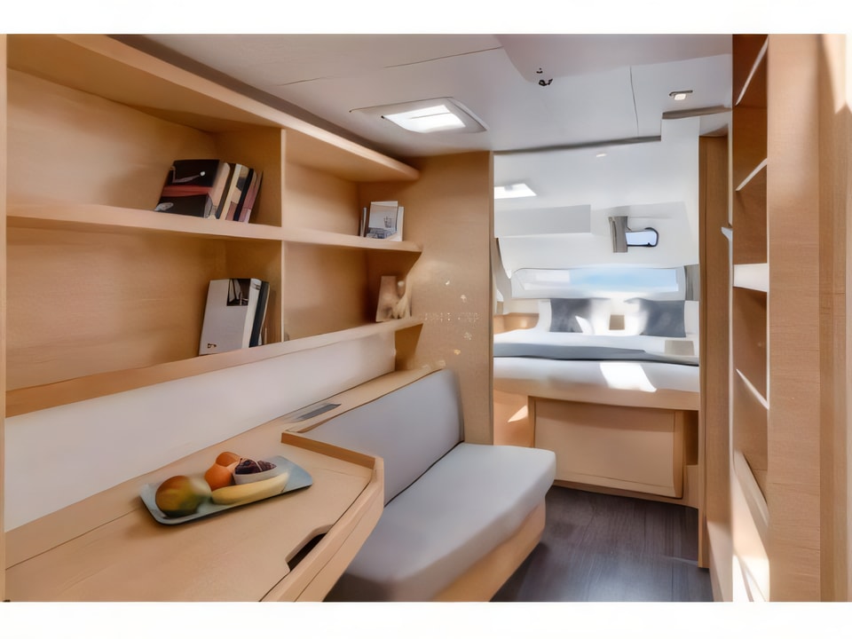 Interior of Lagoon 42 catamaran with 3 cabins Croatia yacht charter