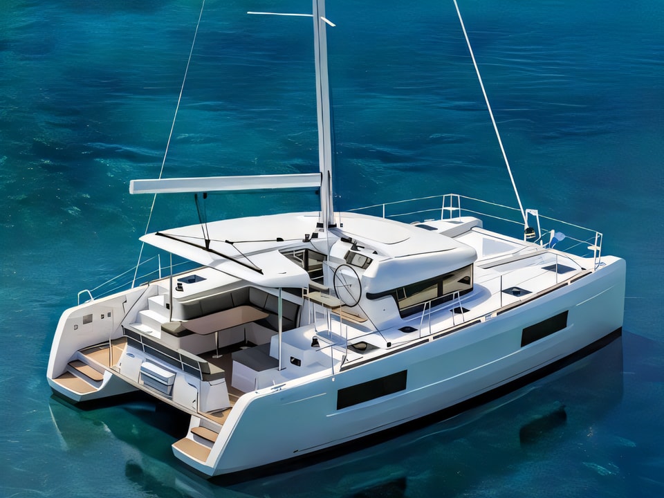 Lagoon 450 Flybridge catamaran for charter in Croatia