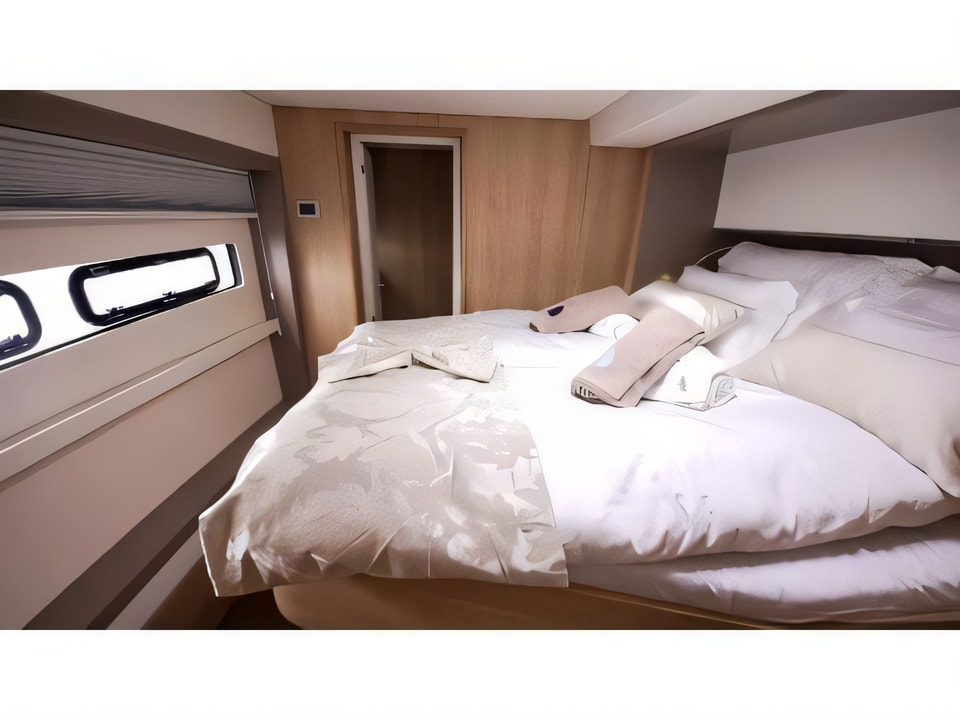 Interior of Bali 5.4. catamaran with 6 cabins Croatia yacht charter