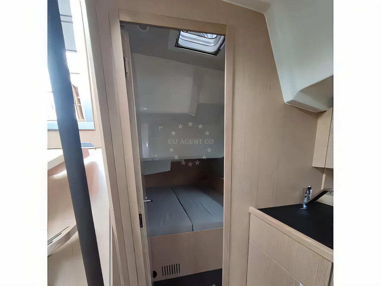 Interior of Bavaria C38 (2 heads) sail boat with 3 cabins Croatia yacht charter